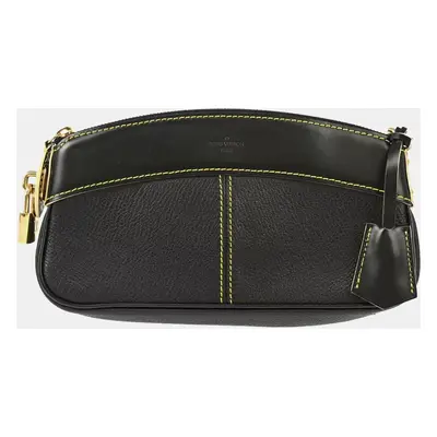 Louis Vuitton Black Suhali Lockit Clutch Bag