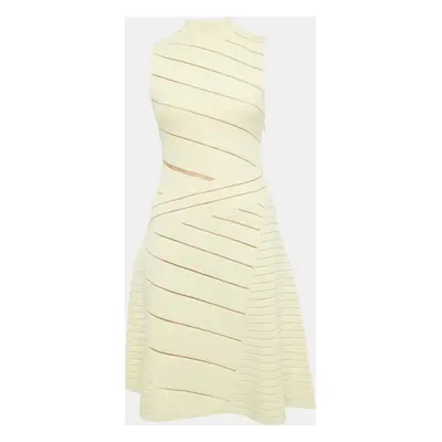 Herve Leger Jersey Sleeveless High Neck Dress