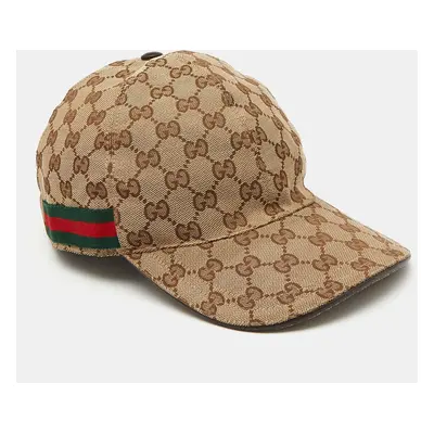 Gucci Beige GG Supreme Canvas Baseball Cap