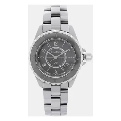 Chanel Black Ceramic J12 H2978 Quartz Women's Wristwatch mm