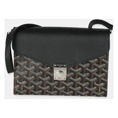 Goyard Black Goyardine Canvas Chypre Wallet Pouch