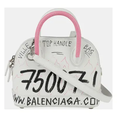 Balenciaga Graffiti Bill Top Tote And Shoulder Bag