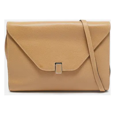 Valextra Beige Leather Iside Flap Shoulder Bag