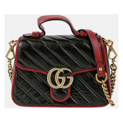 Gucci GG Marmont Mini Top Handle Tote And Shoulder Bag