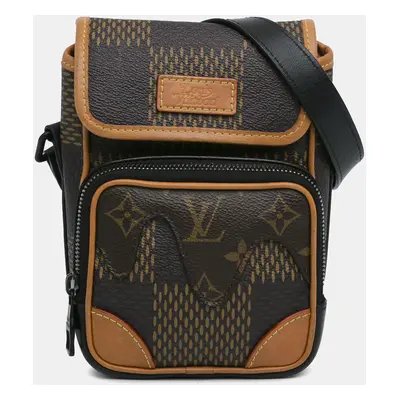 Louis Vuitton Brown Nigo Giant Damier Ebene Monogram Nano Amazone Bag