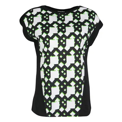 Peter Pilotto Black Geometric Print T-Shirt