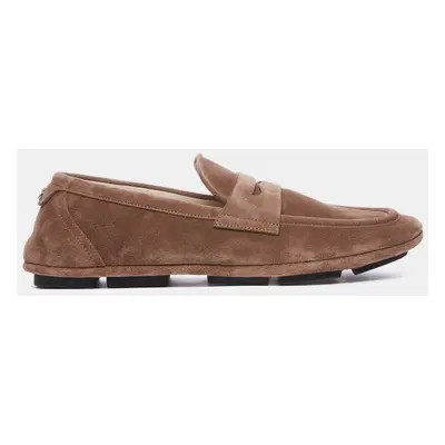 Dolce & Gabbana Brown Suede Loafers Men’s IT