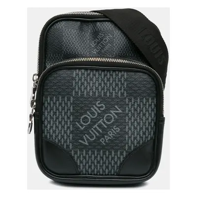 Louis Vuitton Black Damier Graphite 3D Amazone Sling Bag