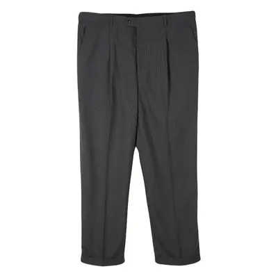 Armani Collezioni Grey Pin Striped Regular Fit Trousers