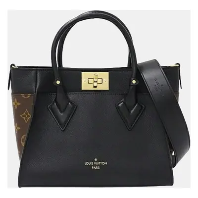 Louis Vuitton Black Brown Leather On My Side Handbag