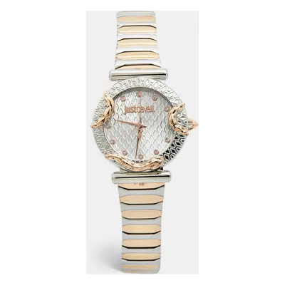 Just Cavalli Silver Two Tone Stainless Steel Animalier JC1L234M0265 Women's Wristwatch