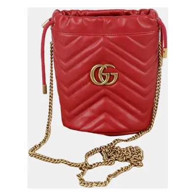 Gucci GG Marmont Mini Bucket Shoulder And Crossbag