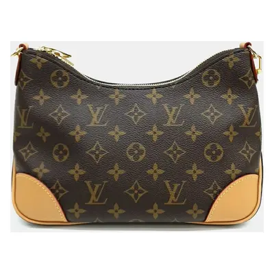 Louis Vuitton Brown Coated Canvas Monogram Boulogne Bag