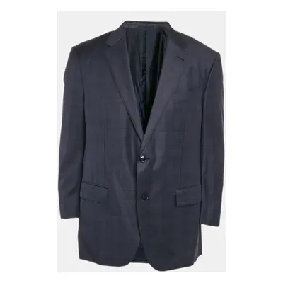 Ermenegildo Zegna Blue Wool Single Breasted Trofeo Blazer