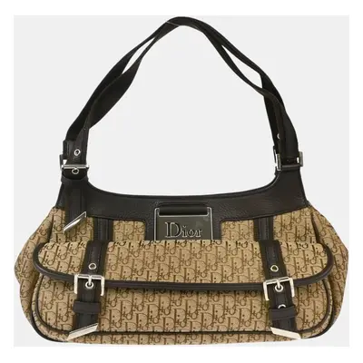 Dior Beige Canvas Trotter Street Chic Handbag