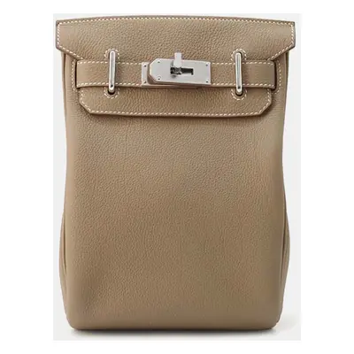 Hermes Etoupe Togo Leather Kelly Akkad PM Bag