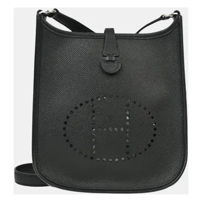 Hermes Black Epsom Evelyne TPM Shoulder Bag