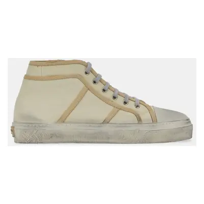 Dolce & Gabbana Ivory Canvas Mid Top Sneakers Men’s IT