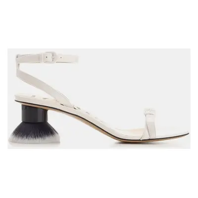 Loewe White Leather Petal Sandals Women’s IT