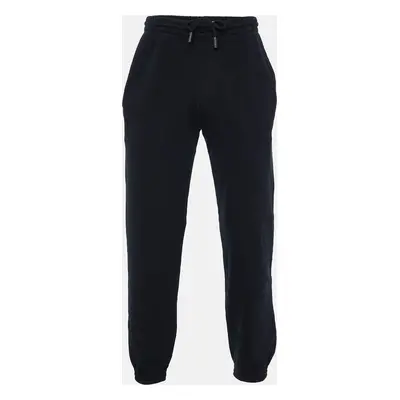 Off-White Black Printed Cotton Jogger Pants