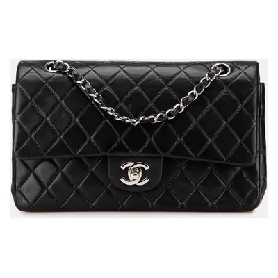 Chanel Black Lambskin Medium Classic Double Flap Bag