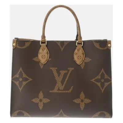 Louis Vuitton Brown Monogram Giant Canvas On The Go MM Handbag