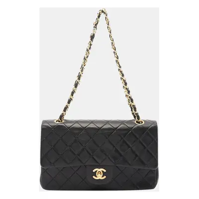 Chanel Black Medium Classic Lambskin Double Flap