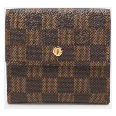 Louis Vuitton Damier Ebene Canvas Elise Compact Wallet