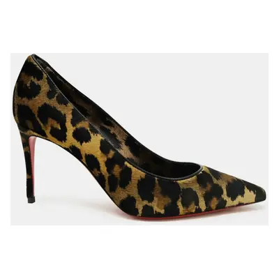 Christian Louboutin Leopard-Pattern Kitty Kate Pumps IT 37.5