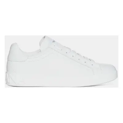 Dolce & Gabbana White Portofino Leather Sneakers Men’s IT