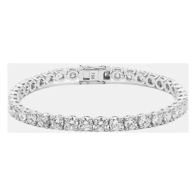 18k White Gold Round Brilliant Cut Lab Grown Diamonds Bracelet (Approx 11.45 cts)