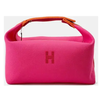 Hermes Hibiscus Canvas Bride-a-Brac Case GM Bag