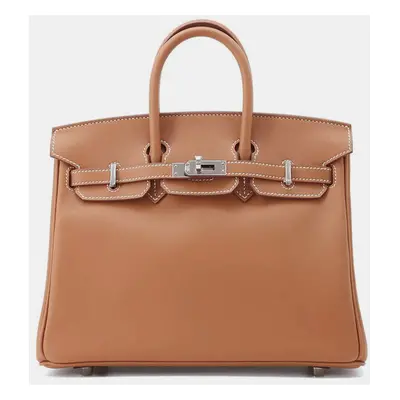 Hermes Gold Swift Leather Birkin Tote Bag