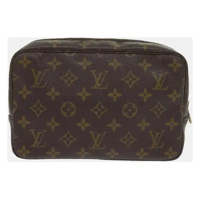 Louis Vuitton Brown Monogram Trousse Toilette Clutch Bag