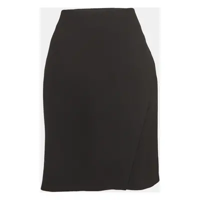 Diane Von Furstenberg Black Stretch Crepe Pencil Skirt