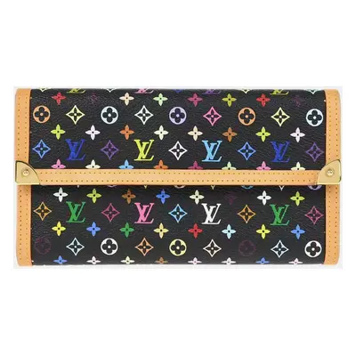 Louis Vuitton Black Monogram Multicolor Wallet