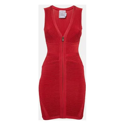 Herve Leger Red Bandage Knit Mini Dress