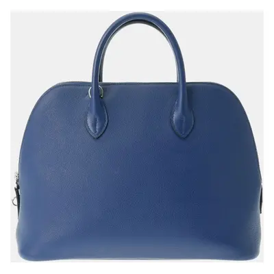 Hermes Blue Saphir Evercolor Bolide 30 Handbag