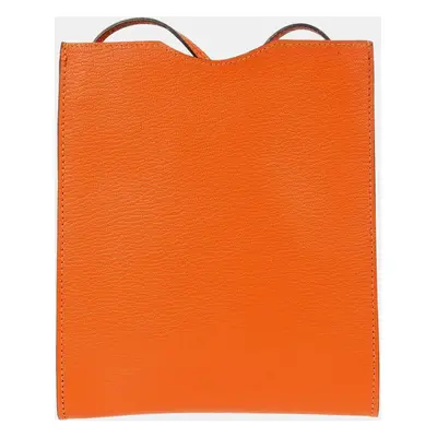 Hermes Orange Chevre Onimaitou Shoulder Bag