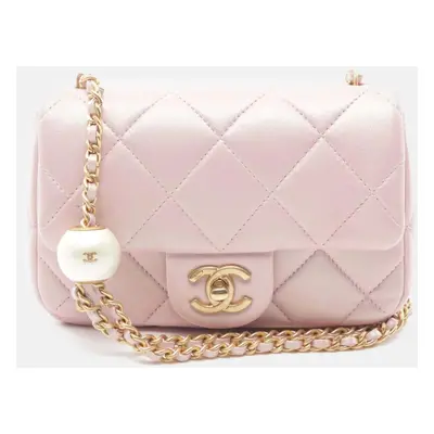 Chanel Pink Leather Shoulder Bag