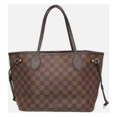 Louis Vuitton Damier Ebene Canvas Neverfull PM Shoulder Bag