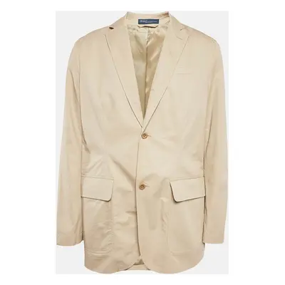 Polo Ralph Lauren Beige Cotton Single Breasted Blazer