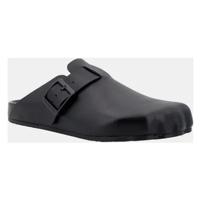 Balenciaga Black Leather Sunday Slide Sandals EU