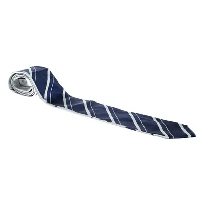 Prada Grey and Blue Printed Silk Traditional Tie