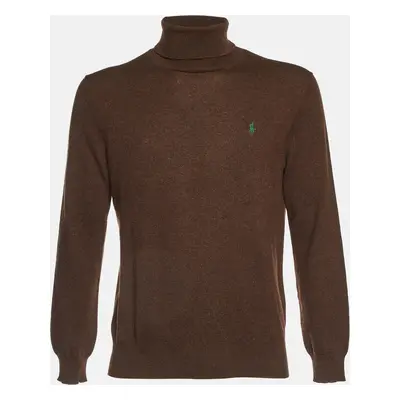 Polo Ralph Lauren Brown Merino Wool Turtle Neck Sweater