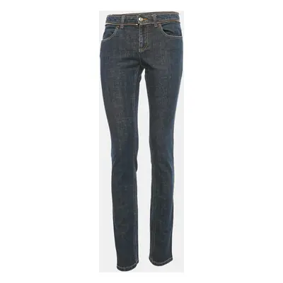 Givenchy Blue Denim Zip Detail Jeans Waist 31"