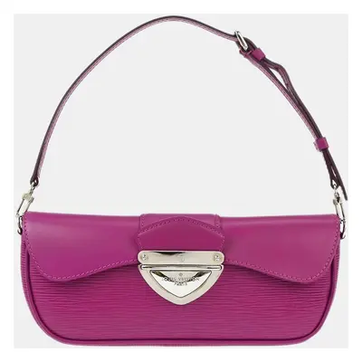 Louis Vuitton Purple Epi Pochette Montaigne Handbag