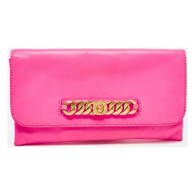 Marc by Marc Jacobs Neon Pink Leather Katie Clutch