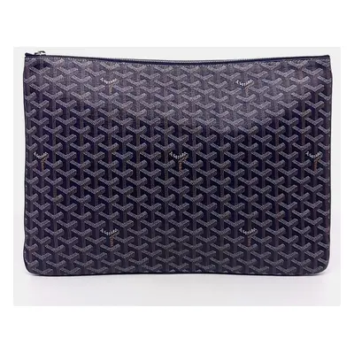 Goyard Multicolor Navy Blue Leather Senna GM Bag