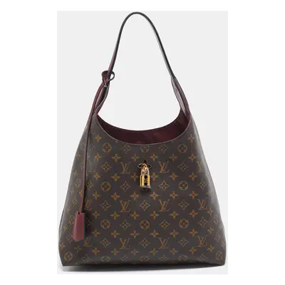 Louis Vuitton Bordeaux Monogram Canvas Flower Hobo Bag